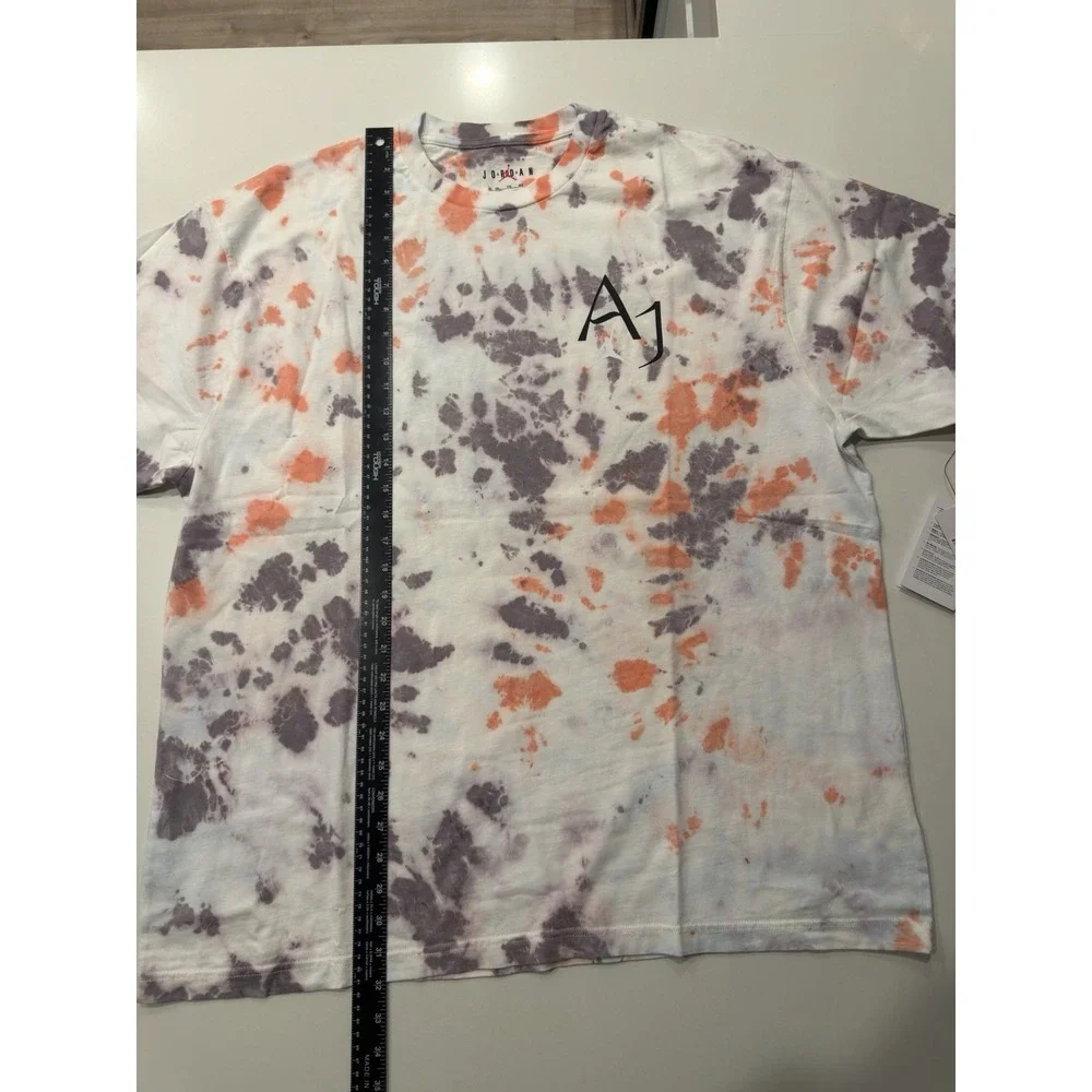Jordan Sport DNA Tie Dye Tee Mens XXL Purple AOP DM1454-501